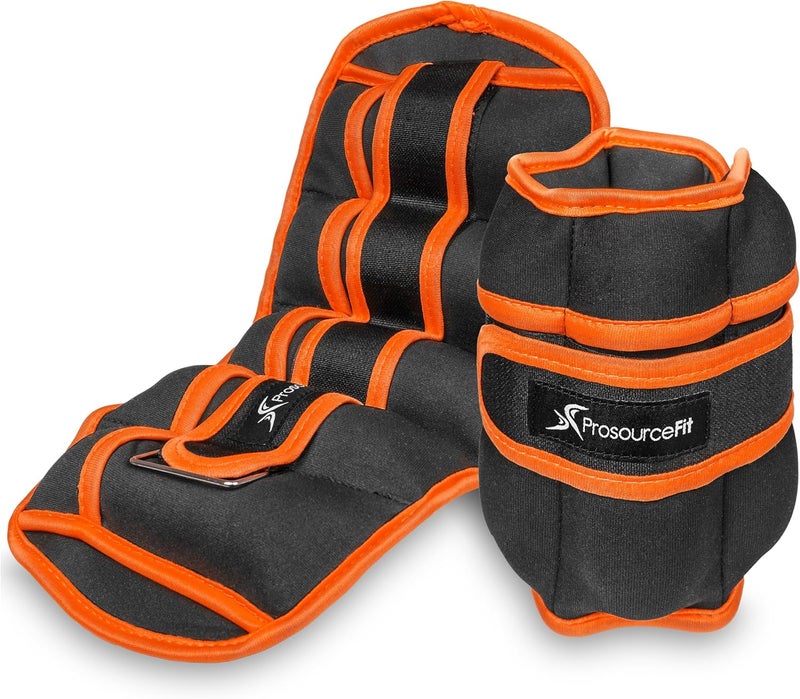 ProSourceFit Ankle/Wrist and Arm/Leg Weights Set of 2, Adjustable Strap 1 lb-5 lb, Adjustable Weight 15 lb, 10 lb, 7 lb for Men and Women - Image 1